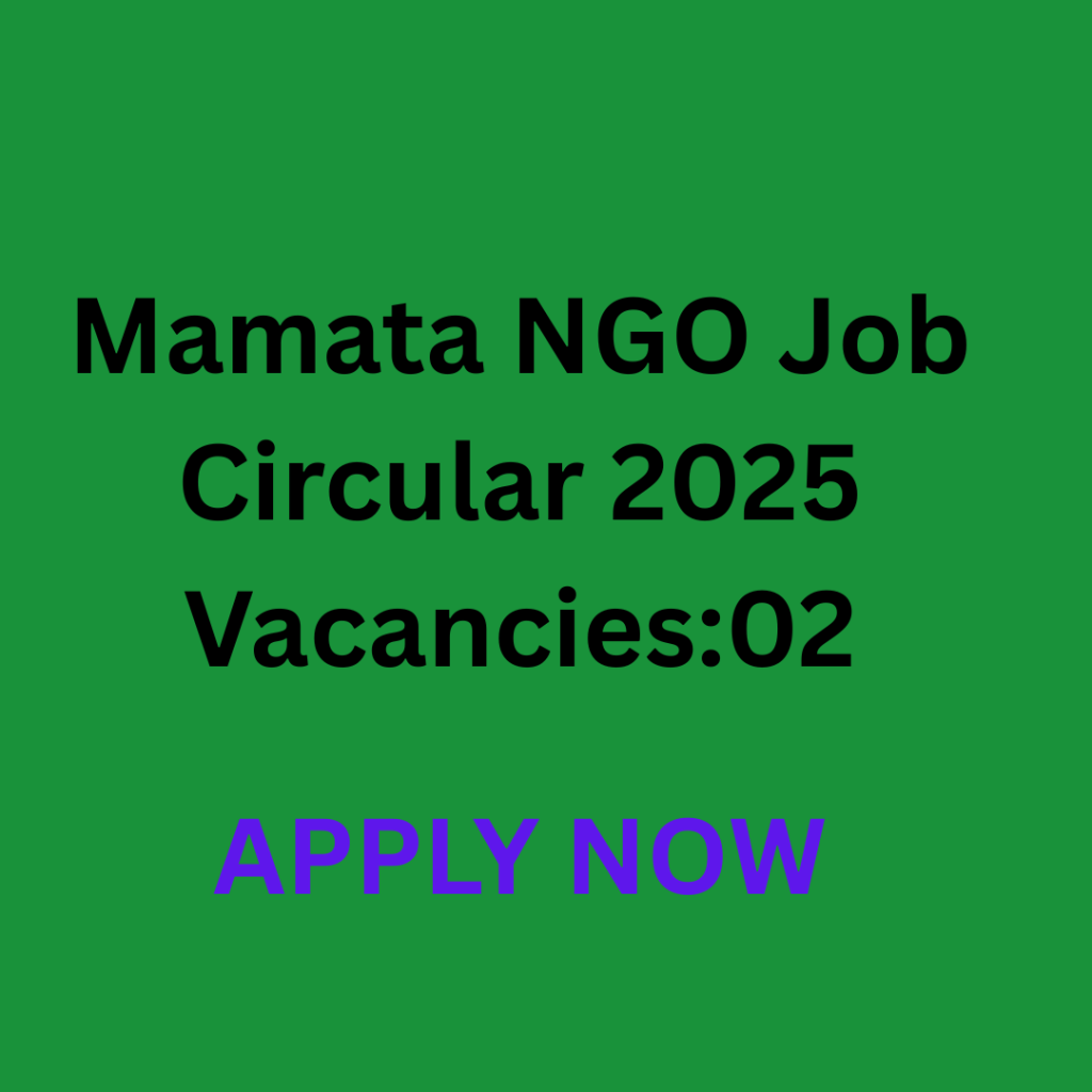 Mamata NGO Job Circular 2025